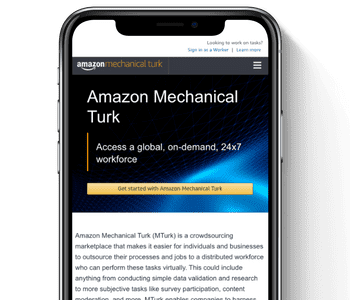 Amazon Mechanical Turk app